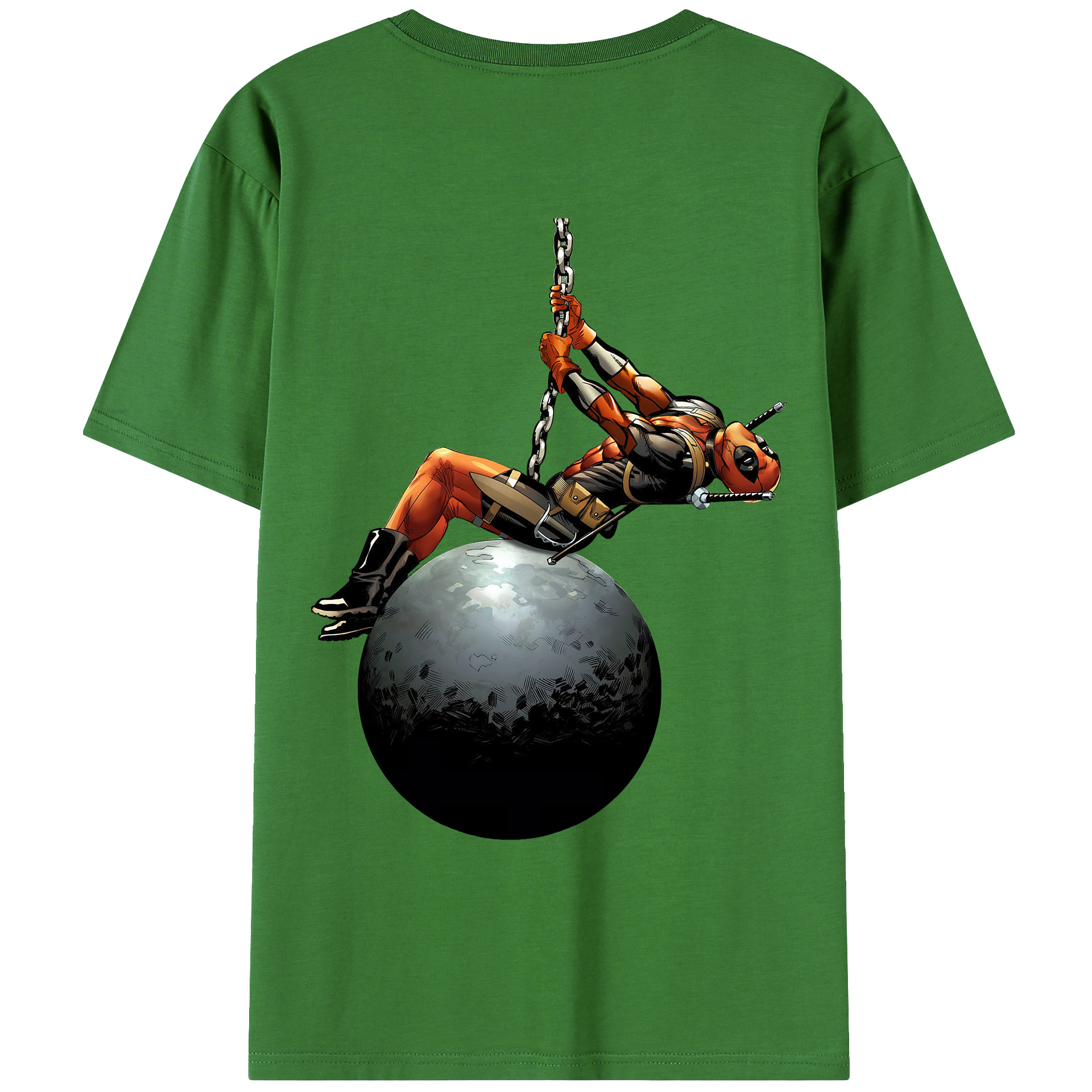 （画像用） Deadpool デッドプール レディース半袖Tシャツ(バックプリント)